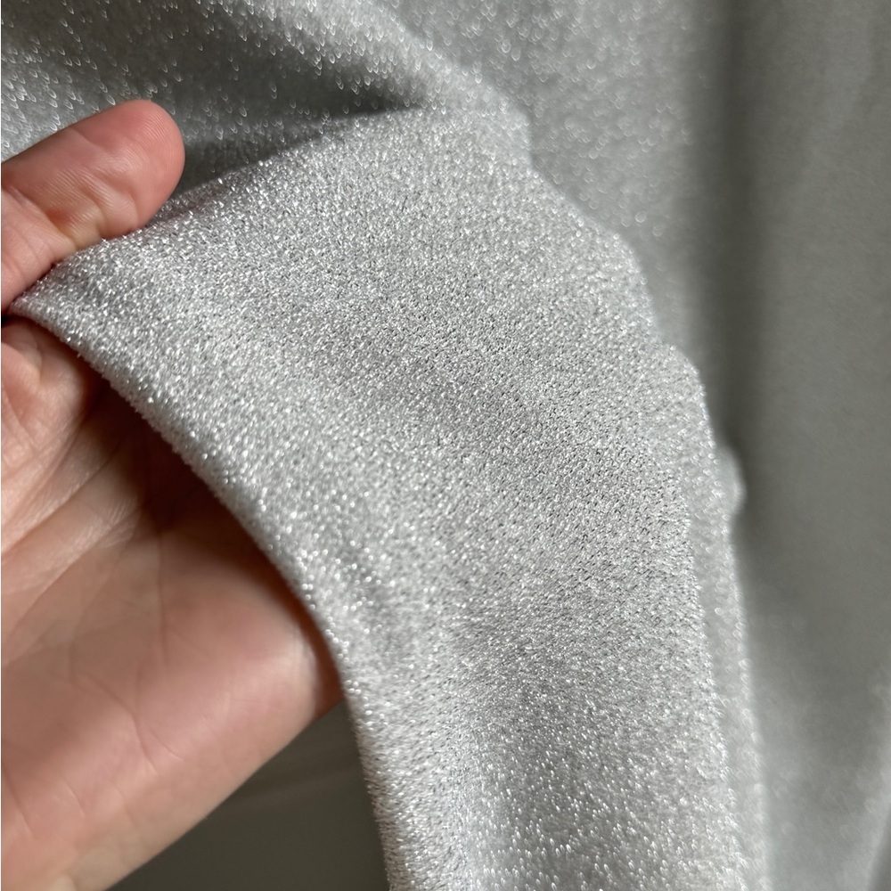 Silver Dress Simple yet dressy, never worn, Medium - Picture 6 of 7